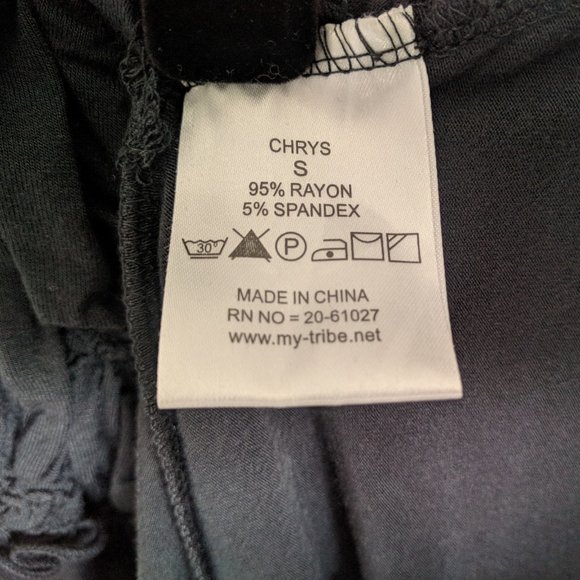 Los Angeles 555 Navy Romantic Long Sleeve Dress S - Picture 8 of 8